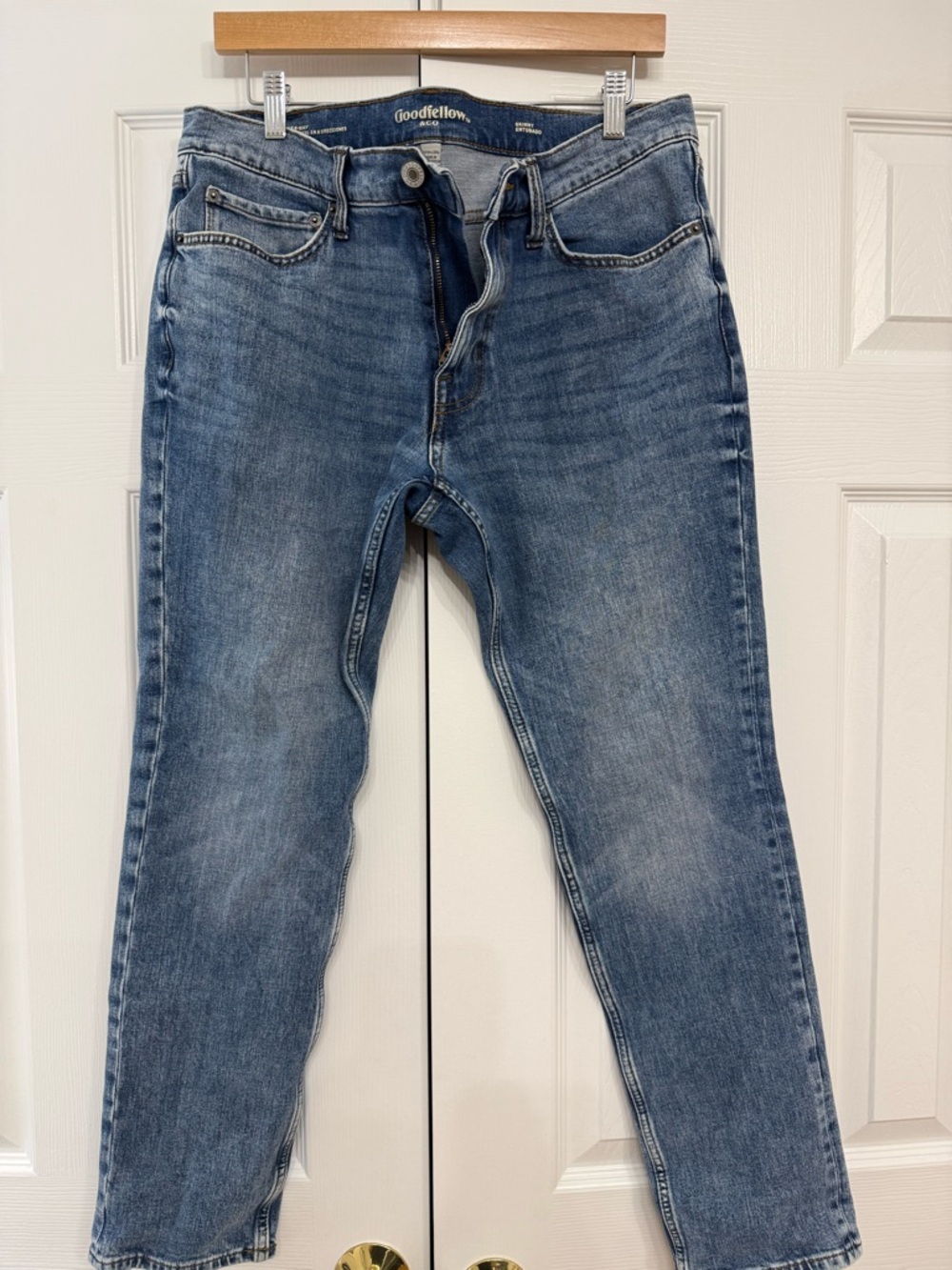 Goodfellow & Co Light and Medium Blue Skinny Jeans